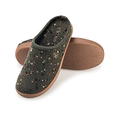 ESTRO Chaussons Homme Pantoufles Homme Pantoufles en Feutre avec Semelle Gomme Antidérapante Semelle Intérieure Moelleuse (Vert, 41 EU) - Publicité ESTRO Chaussons Homme Pantoufles Homme Pantoufles en Feutre avec Semelle Gomme Antidérapante Semelle Intérieure Moelleuse (Vert, 41 EU) - Publicité