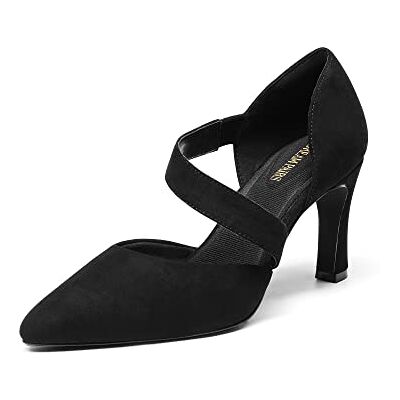 DREAM PAIRS Escarpins Femme Confortable Chaussure à Talon avec Bride Asymétrique Escarpin,Size 40,Suède-Noir,SDPU2350W - Publicité DREAM PAIRS Escarpins Femme Confortable Chaussure à Talon avec Bride Asymétrique Escarpin,Size 40,Suède-Noir,SDPU2350W - Publicité