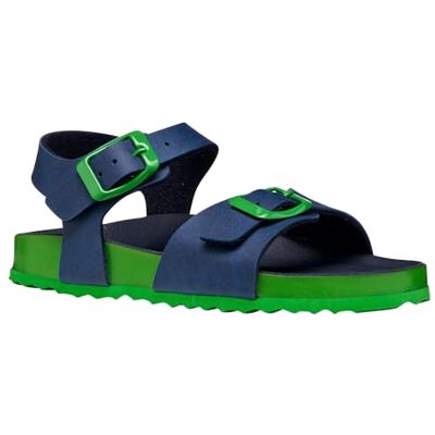 Geox J Ghita Boy C Sandales pour garçon Bleu clair/vert Taille 34 EU - Publicité Geox J Ghita Boy C Sandales pour garçon Bleu clair/vert Taille 34 EU - Publicité