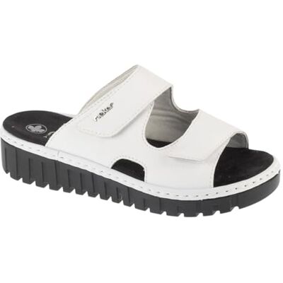 Rieker Claquettes pour femme V1392-80, blanches, Blanc., 37 EU - Publicité Rieker Claquettes pour femme V1392-80, blanches, Blanc., 37 EU - Publicité