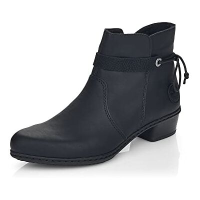 Rieker Femme Bottines Y0782, Dame Bottines,Bottillons,Botte,Demi-Botte,Bootie,Plat,Noir (Schwarz / 01),38 EU / 5 UK - Publicité Rieker Femme Bottines Y0782, Dame Bottines,Bottillons,Botte,Demi-Botte,Bootie,Plat,Noir (Schwarz / 01),38 EU / 5 UK - Publicité