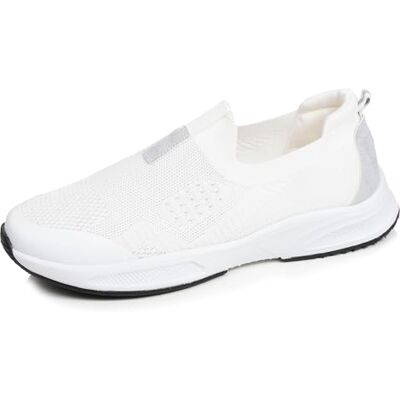 Isotoner Baskets Femme Confortable, résistante, Semelle à mémoire Forme et Facile à Enfiler, 38, Blanc - Publicité Isotoner Baskets Femme Confortable, résistante, Semelle à mémoire Forme et Facile à Enfiler, 38, Blanc - Publicité