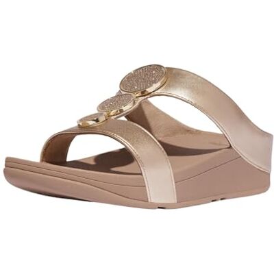 Fitflop Sandales Beiges métallisées - Publicité Fitflop Sandales Beiges métallisées - Publicité