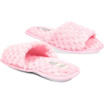 A2Z Femmes Glisseurs Bulles Duveteux Fausse Fourrure Bout Ouvert Fourrure Maison Intérieur Pink 7/8 UK - Publicité A2Z Femmes Glisseurs Bulles Duveteux Fausse Fourrure Bout Ouvert Fourrure Maison Intérieur Pink 7/8 UK - Publicité