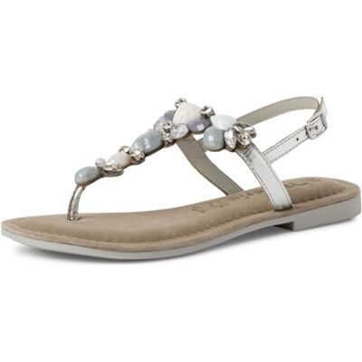 Tamaris Femme Damen 1-28163-42 Sandale, Silver Comb, 40 EU - Publicité Tamaris Femme Damen 1-28163-42 Sandale, Silver Comb, 40 EU - Publicité