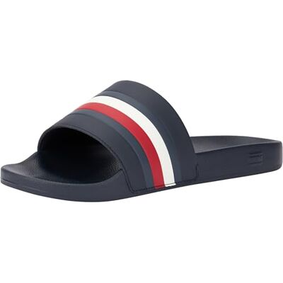 Tommy Hilfiger Claquettes Homme Pool Slide à Bande Emblématique, Bleu (Desert Sky), 40 - Publicité Tommy Hilfiger Claquettes Homme Pool Slide à Bande Emblématique, Bleu (Desert Sky), 40 - Publicité