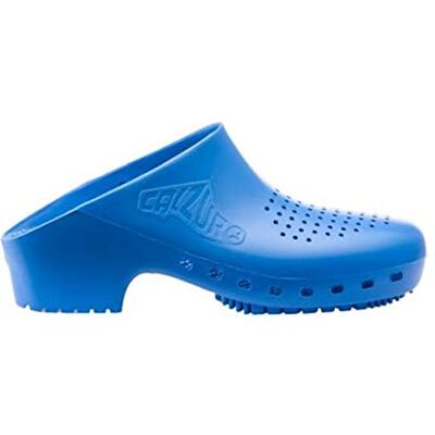 Calzuro Classic avec trous – Sabots sanitaires professionnels pour homme et femme, confortables, antidérapants et antistatiques, lavables en autoclave, respirants, en caoutchouc technique, bleu ciel - Publicité Calzuro Classic avec trous – Sabots sanitaires professionnels pour homme et femme, confortables, antidérapants et antistatiques, lavables en autoclave, respirants, en caoutchouc technique, bleu ciel - Publicité