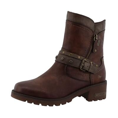 MUSTANG Boots brunes à talon décroché moyen et à zip avec une semelle crantée Taille numeric_41 - Publicité MUSTANG Boots brunes à talon décroché moyen et à zip avec une semelle crantée Taille numeric_41 - Publicité