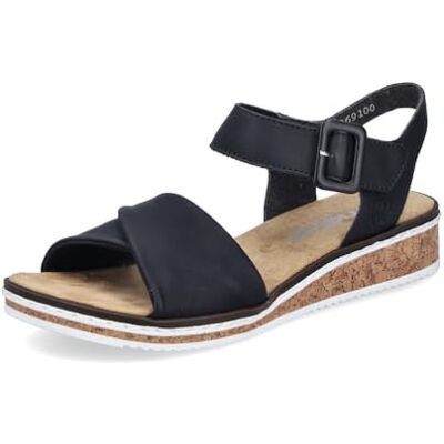 Rieker Sandales classiques pour femme V3691, Noir 00., 37 EU - Publicité Rieker Sandales classiques pour femme V3691, Noir 00., 37 EU - Publicité