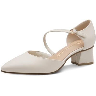 MARCO TOZZI Escarpins Femme Semelle Feel Me Souple Doublure Douce Bout Pointu, Beige (Cream), 40 EU - Publicité MARCO TOZZI Escarpins Femme Semelle Feel Me Souple Doublure Douce Bout Pointu, Beige (Cream), 40 EU - Publicité