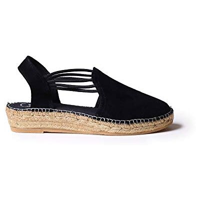 TONI PONS Espadrille Femme en Daim Nuria Noir, 42 EU - Publicité TONI PONS Espadrille Femme en Daim Nuria Noir, 42 EU - Publicité