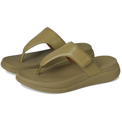 Fitflop F-Mode Go Sandales plates réglables pour femme, vert olive, 36 EU - Publicité Fitflop F-Mode Go Sandales plates réglables pour femme, vert olive, 36 EU - Publicité