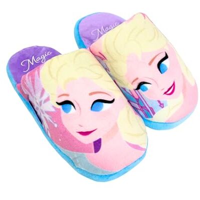 Disney Elsa Chaussons, Frozen Chaussons Doux, Pantoufles avec Semelle Antidérapante, Cadeau pour Filles et Adolescents EU 34/35 - Publicité Disney Elsa Chaussons, Frozen Chaussons Doux, Pantoufles avec Semelle Antidérapante, Cadeau pour Filles et Adolescents EU 34/35 - Publicité