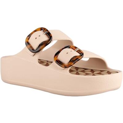 Lemon Jelly Sandales à Plateforme pour Femme Tazara Sandales avec Talon et Boucles Ajustables Végétaliennes et Super Légères, à porter à la Plage ou au Quotidien - Publicité Lemon Jelly Sandales à Plateforme pour Femme Tazara Sandales avec Talon et Boucles Ajustables Végétaliennes et Super Légères, à porter à la Plage ou au Quotidien - Publicité