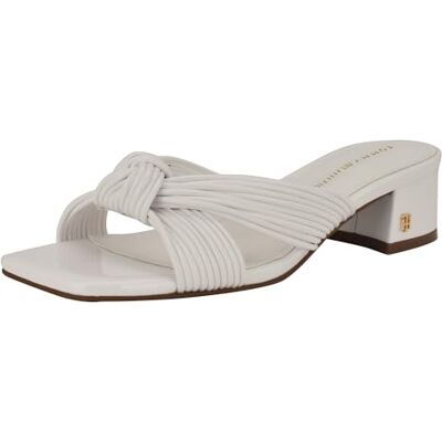 Tommy Hilfiger Sandales Philie pour femme, blanc, 11 - Publicité Tommy Hilfiger Sandales Philie pour femme, blanc, 11 - Publicité