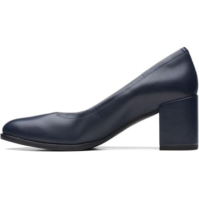 Clarks Femme Freva55 Court, Cuir Bleu Marine, 38 EU - Publicité Clarks Femme Freva55 Court, Cuir Bleu Marine, 38 EU - Publicité