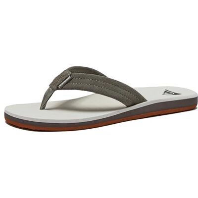 Quiksilver Carver Nubuck M Tongs Homme, Gris, Blanc, Gris, 47 EU - Publicité Quiksilver Carver Nubuck M Tongs Homme, Gris, Blanc, Gris, 47 EU - Publicité