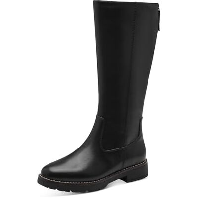 Jana bottes hautes femme sans talon avec fermeture éclair vegan, Black, 41 EU - Publicité Jana bottes hautes femme sans talon avec fermeture éclair vegan, Black, 41 EU - Publicité