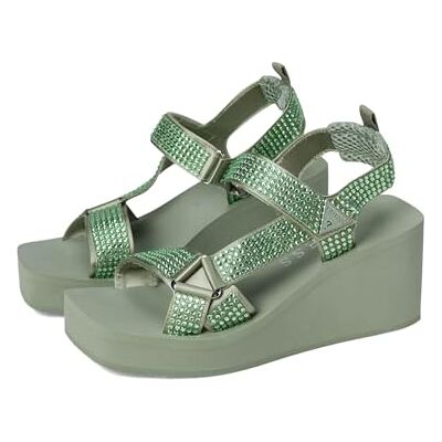 Guess Femme Dawsin Sandale, Menthe 330, 38.5 EU - Publicité Guess Femme Dawsin Sandale, Menthe 330, 38.5 EU - Publicité