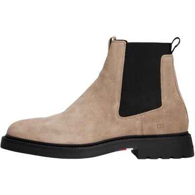 Tommy Hilfiger Bottines Chelsea Homme Comfort en Daim, Beige (Coastal Taupe), 40 - Publicité Tommy Hilfiger Bottines Chelsea Homme Comfort en Daim, Beige (Coastal Taupe), 40 - Publicité