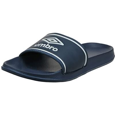 Umbro Shower Slide Sandales de bain pour homme 41 Bleu foncé/blanc - Publicité Umbro Shower Slide Sandales de bain pour homme 41 Bleu foncé/blanc - Publicité