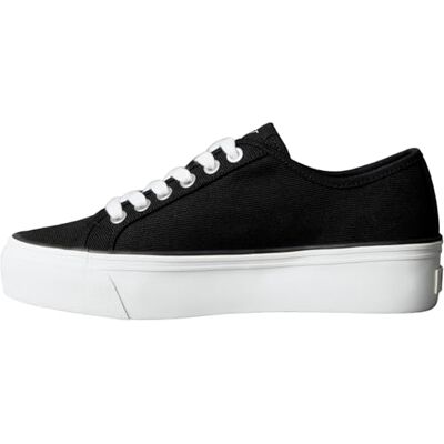 Calvin Baskets Vulcanisées Femme Logo Tag Compensées, Noir (CK Black), 41 - Publicité Calvin Baskets Vulcanisées Femme Logo Tag Compensées, Noir (CK Black), 41 - Publicité