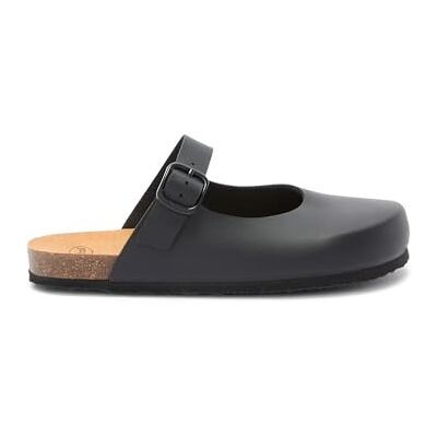 Scholl Jackie Mary Jane, Sabot sintetico con cinturino, Donna, Nero, 41 EU - Publicité Scholl Jackie Mary Jane, Sabot sintetico con cinturino, Donna, Nero, 41 EU - Publicité