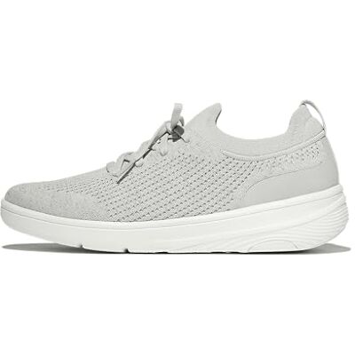 Fitflop Baskets à Lacets en Tricot Super-Q pour Femme, Gris Arctique argenté, 43 EU - Publicité Fitflop Baskets à Lacets en Tricot Super-Q pour Femme, Gris Arctique argenté, 43 EU - Publicité