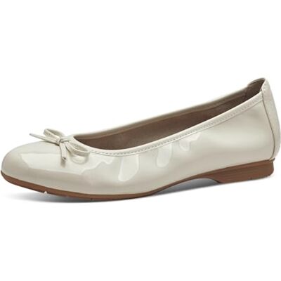 Jana Ballerines avec Noeud Vegan, Beige (Beige Patent), 40 EU - Publicité Jana Ballerines avec Noeud Vegan, Beige (Beige Patent), 40 EU - Publicité