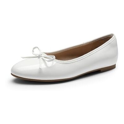 DREAM PAIRS Ballerines Femme Classiques avec Nœud, Chaussures Plates Confortables à Enfiler, Élégantes et Polyvalentes,Size 41,Blanc,SDFA2404W - Publicité DREAM PAIRS Ballerines Femme Classiques avec Nœud, Chaussures Plates Confortables à Enfiler, Élégantes et Polyvalentes,Size 41,Blanc,SDFA2404W - Publicité