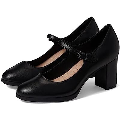 Clarks Escarpins Bayla Nora pour Femme, Cuir Noir, 41.5 EU - Publicité Clarks Escarpins Bayla Nora pour Femme, Cuir Noir, 41.5 EU - Publicité