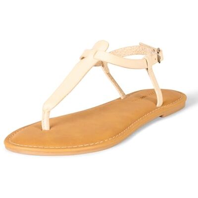 Amazon Essentials Tongs Décontractées avec Bride de Cheville Femme, Beige Clair, 42.5 EU Large - Publicité Amazon Essentials Tongs Décontractées avec Bride de Cheville Femme, Beige Clair, 42.5 EU Large - Publicité