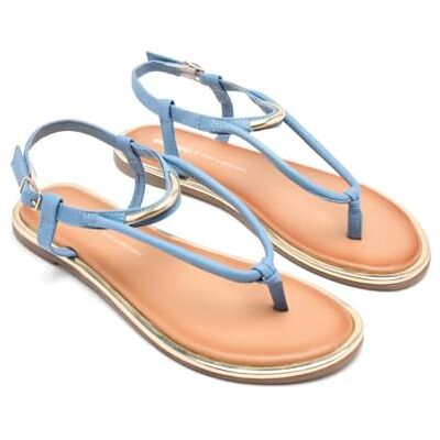 GIOSEPPO Femme Upton Sandale Plate, Bleu, 37 EU - Publicité GIOSEPPO Femme Upton Sandale Plate, Bleu, 37 EU - Publicité