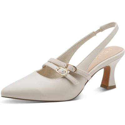 MARCO TOZZI Escarpins Femme Semelle intérieure Feel Me Souple Doublure Douce Vegan Moderne, Beige (Cream), 39 EU - Publicité MARCO TOZZI Escarpins Femme Semelle intérieure Feel Me Souple Doublure Douce Vegan Moderne, Beige (Cream), 39 EU - Publicité