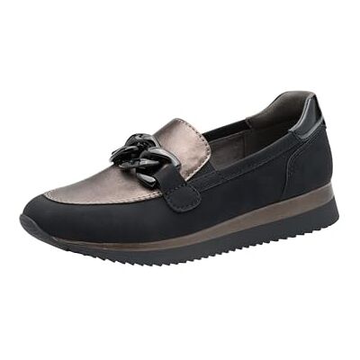 Jana Baskets Slip on Femme à Enfiler Vegan, Black/Pewter, 41 EU - Publicité Jana Baskets Slip on Femme à Enfiler Vegan, Black/Pewter, 41 EU - Publicité