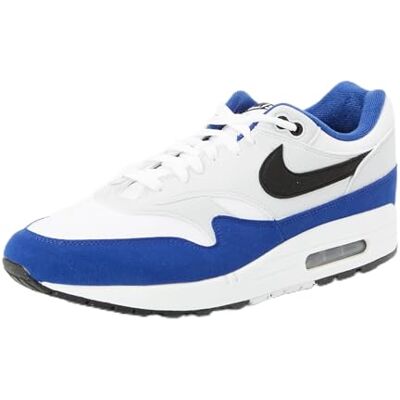Nike Air Max 1 Homme White/Black-Deep Royal Blue EU 47 - Publicité Nike Air Max 1 Homme White/Black-Deep Royal Blue EU 47 - Publicité