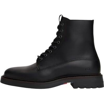 Tommy Hilfiger Bottes Mid Boot Homme Comfort Cuir, Noir (Black), 43 - Publicité Tommy Hilfiger Bottes Mid Boot Homme Comfort Cuir, Noir (Black), 43 - Publicité