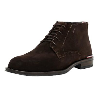 Tommy Hilfiger Bottes Basses Homme Suede à Lacets, Marron (Dark Coffee), 45 - Publicité Tommy Hilfiger Bottes Basses Homme Suede à Lacets, Marron (Dark Coffee), 45 - Publicité
