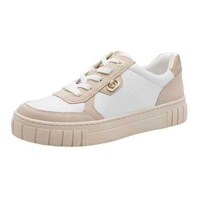 MARCO TOZZI Baskets Femme Semelle intérieure Amovible Feel Me Douce Doublure Douce Tendance, Blanc (White/Dune), 40 EU - Publicité MARCO TOZZI Baskets Femme Semelle intérieure Amovible Feel Me Douce Doublure Douce Tendance, Blanc (White/Dune), 40 EU - Publicité