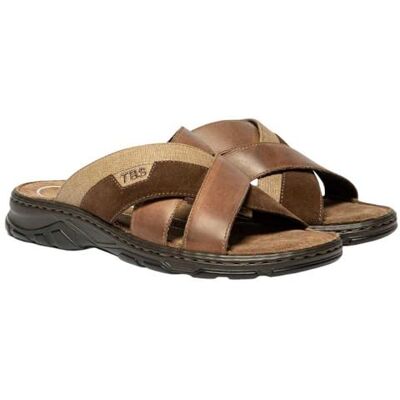 TBS Mules Homme Ref 65686 Q8N15 Chocolat Marron - Publicité TBS Mules Homme Ref 65686 Q8N15 Chocolat Marron - Publicité