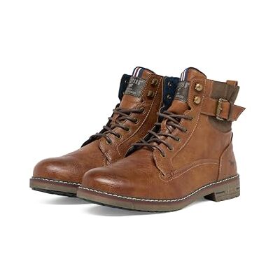 MUSTANG Homme 4201-501 Bottine, Cognac, 44 EU - Publicité MUSTANG Homme 4201-501 Bottine, Cognac, 44 EU - Publicité