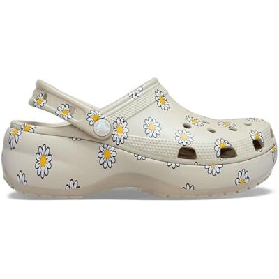 Crocs Sabots classiques à plateforme florale pour femme, Meteor, 38/39 EU - Publicité Crocs Sabots classiques à plateforme florale pour femme, Meteor, 38/39 EU - Publicité