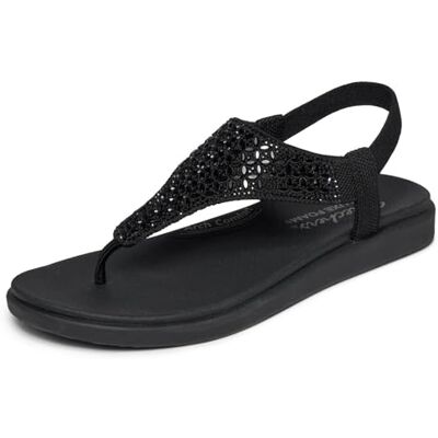 Skechers Sandales Plates de méditation à Capuche et Ornement géométrique pour Femme, Noir, Pointure 37 - Publicité Skechers Sandales Plates de méditation à Capuche et Ornement géométrique pour Femme, Noir, Pointure 37 - Publicité