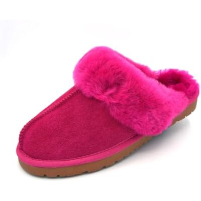 BOnova Chaussons Helsinki en peau d'agneau pour femme en 5 couleurs et en tailles 35-43. Douillet et incroyablement confortable., fuchsia, 39 EU - Publicité BOnova Chaussons Helsinki en peau d'agneau pour femme en 5 couleurs et en tailles 35-43. Douillet et incroyablement confortable., fuchsia, 39 EU - Publicité