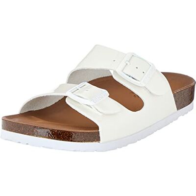 Skechers Femme Diapositives, Blanc, 37 EU - Publicité Skechers Femme Diapositives, Blanc, 37 EU - Publicité