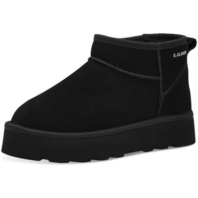 s.Oliver Femme Botte de Neige, Noir, 37 EU - Publicité s.Oliver Femme Botte de Neige, Noir, 37 EU - Publicité