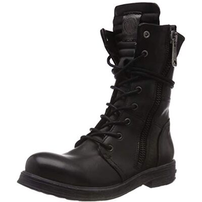 Replay en satin maco evy bottes style biker pour femme, Noir (Black), 37 EU - Publicité Replay en satin maco evy bottes style biker pour femme, Noir (Black), 37 EU - Publicité