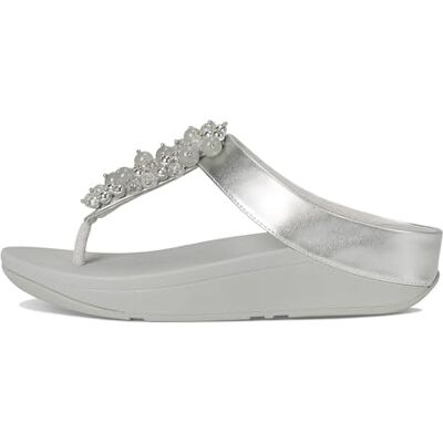 Fitflop Sandales argentées Fino Bauble-Bead - Publicité Fitflop Sandales argentées Fino Bauble-Bead - Publicité