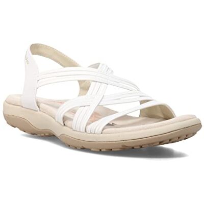 Skechers Reggae Slim Simply Stretch Sandales pour femme, blanc, 38 EU - Publicité Skechers Reggae Slim Simply Stretch Sandales pour femme, blanc, 38 EU - Publicité