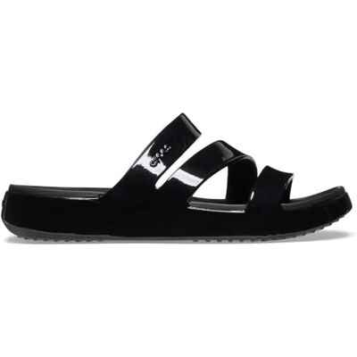 Crocs Femme Getaway Patent Strappy Sandales, Black, 36/37 EU - Publicité Crocs Femme Getaway Patent Strappy Sandales, Black, 36/37 EU - Publicité